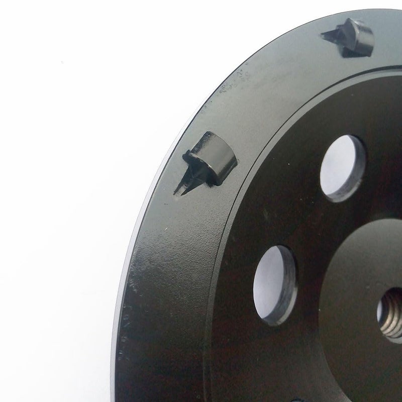 XINGXIN 7" inch PCD Grinding Wheel 9 Segments for Remove Epoxy Glue Mastic Paint and Concrete Floor Surface Coating with 5/8"-11 Thread - Image 3